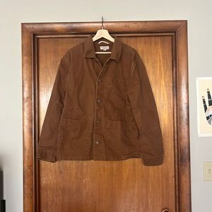 J. Crew Wallace & Barnes brown canvas chore jacket